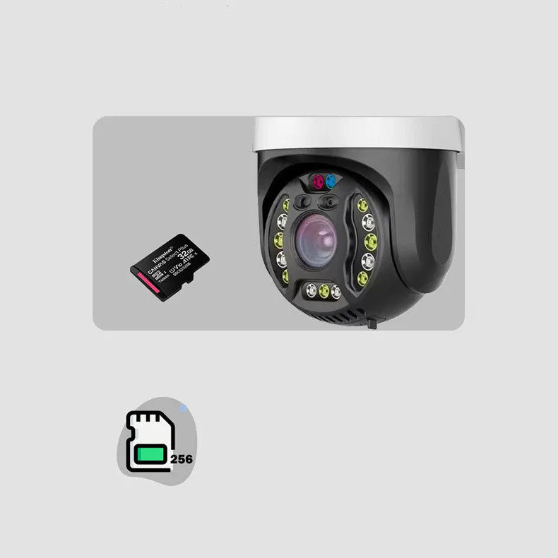 5MP outdoor dome security camera with 360 degree rotation and infrared night vision capability