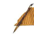 Traditional wolf hair calligraphy brush with steel rod handle in large, medium, and small sizes.