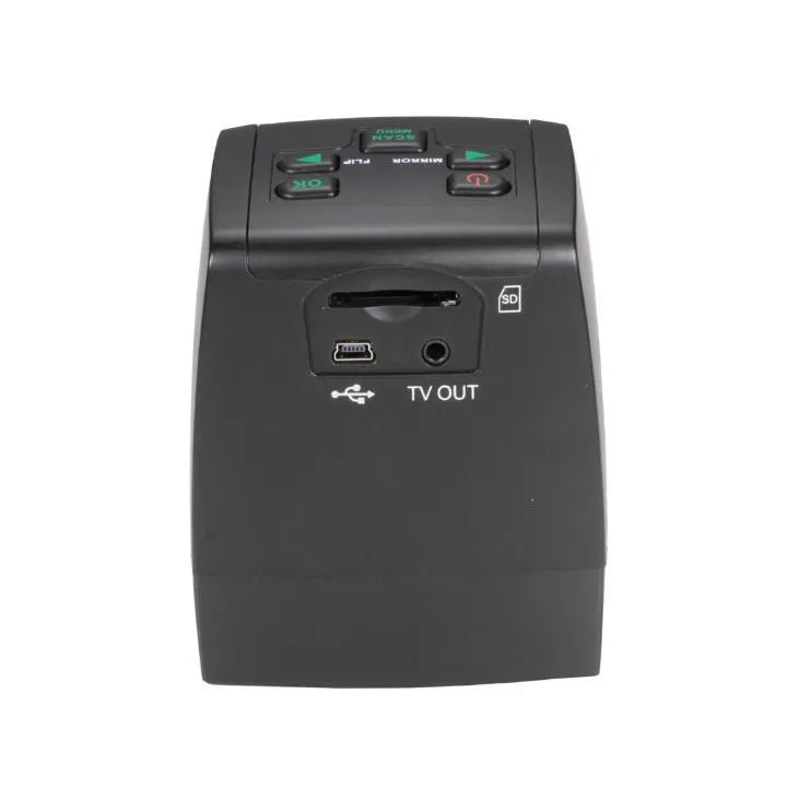 14 megapixel film negative scanner with 2.4-inch LCD screen for converting 135, 126, 110 and Super8 film formats