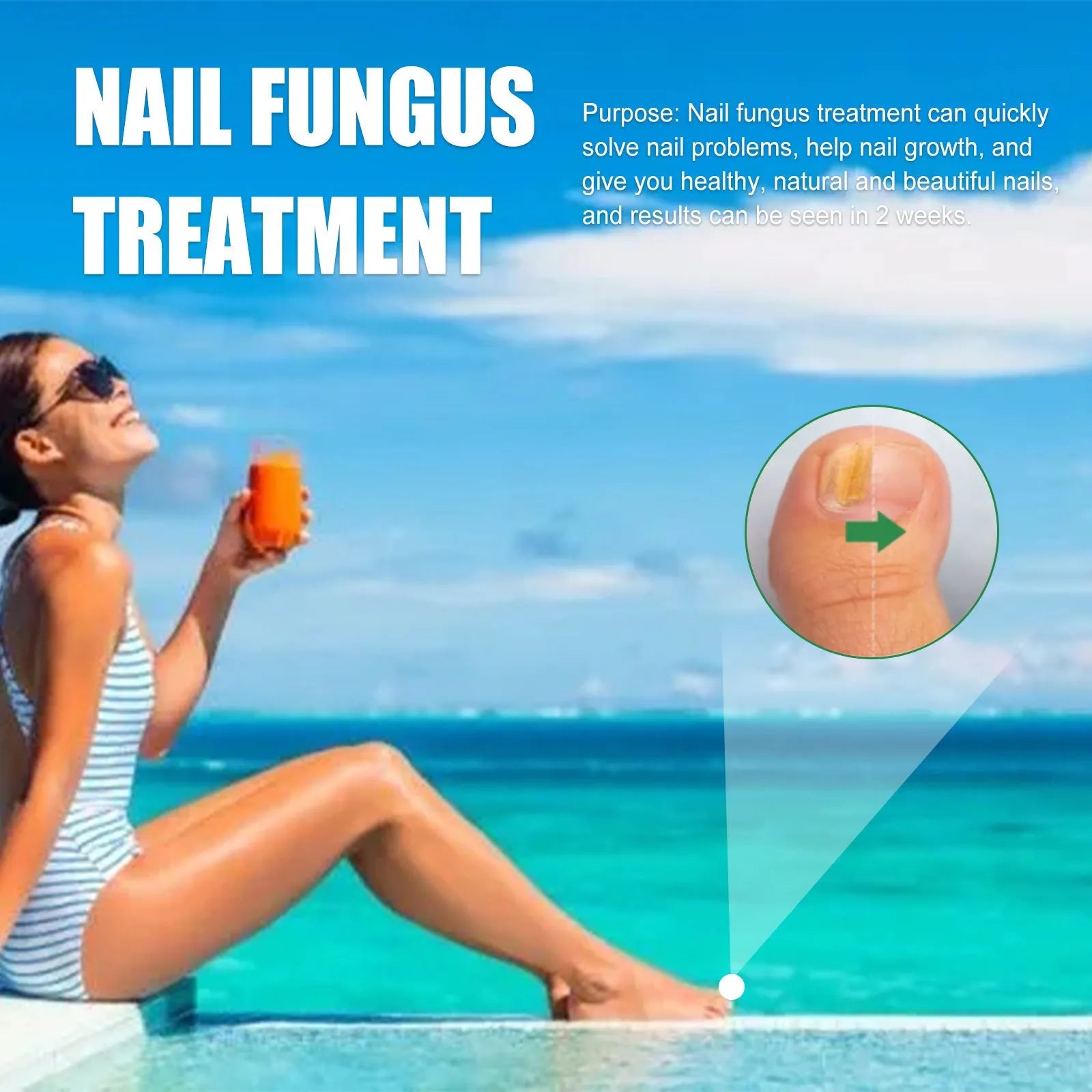 30ml tea tree oil nail repair solution bottle for hand and foot nail care treatment