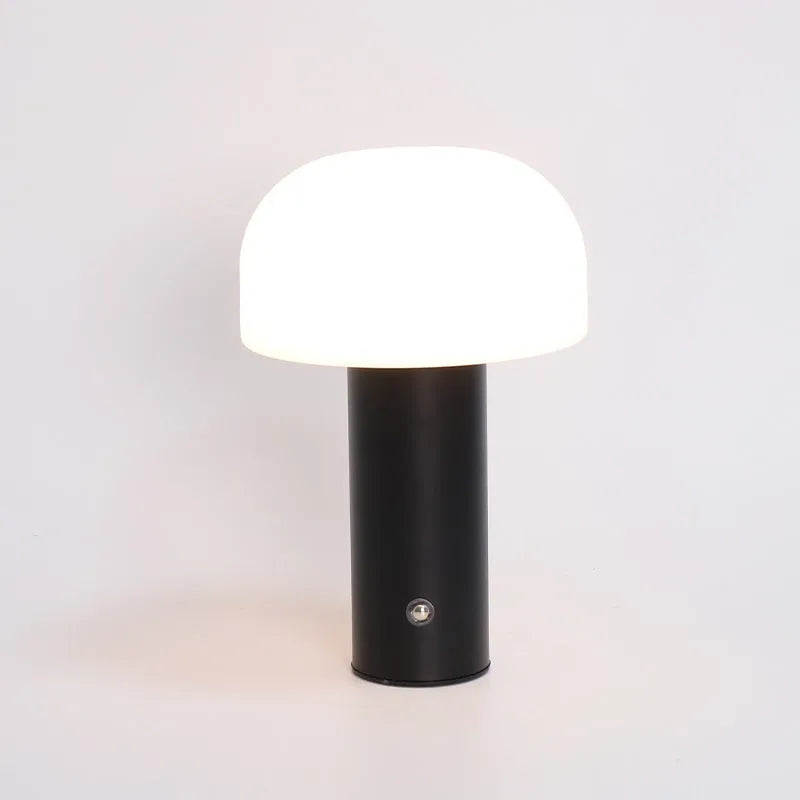 USB-powered atmosphere table lamp in choice of black, green, orange, or white colours