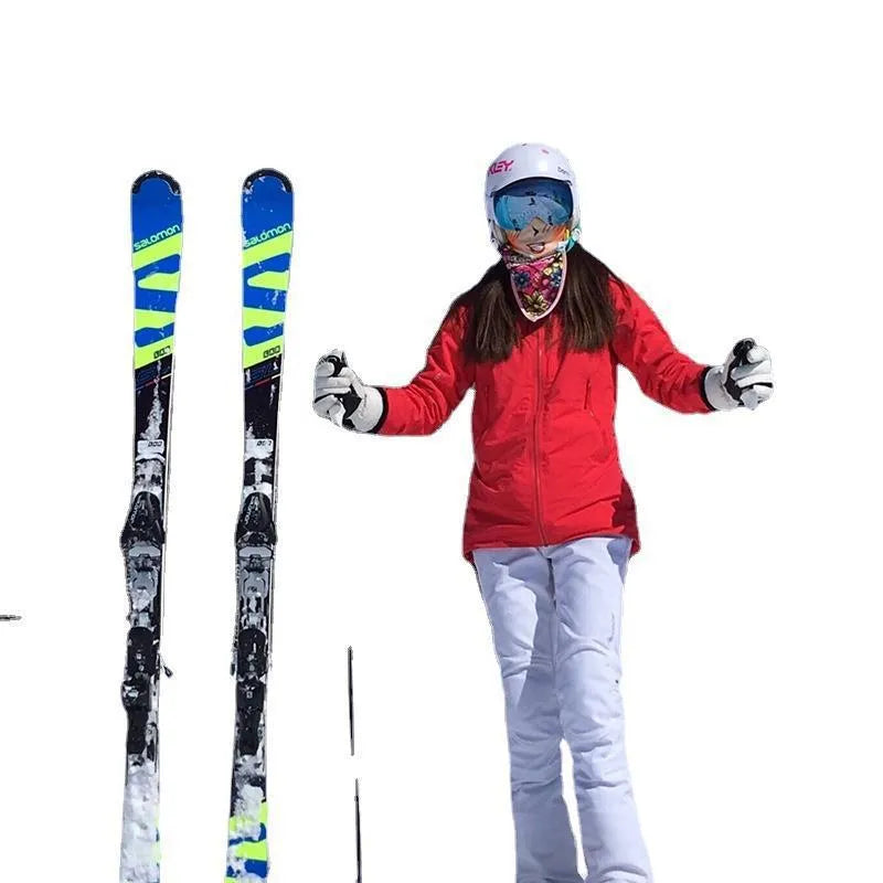 Adjustable hook and loop shoulder strap for carrying two skis or snowboards
