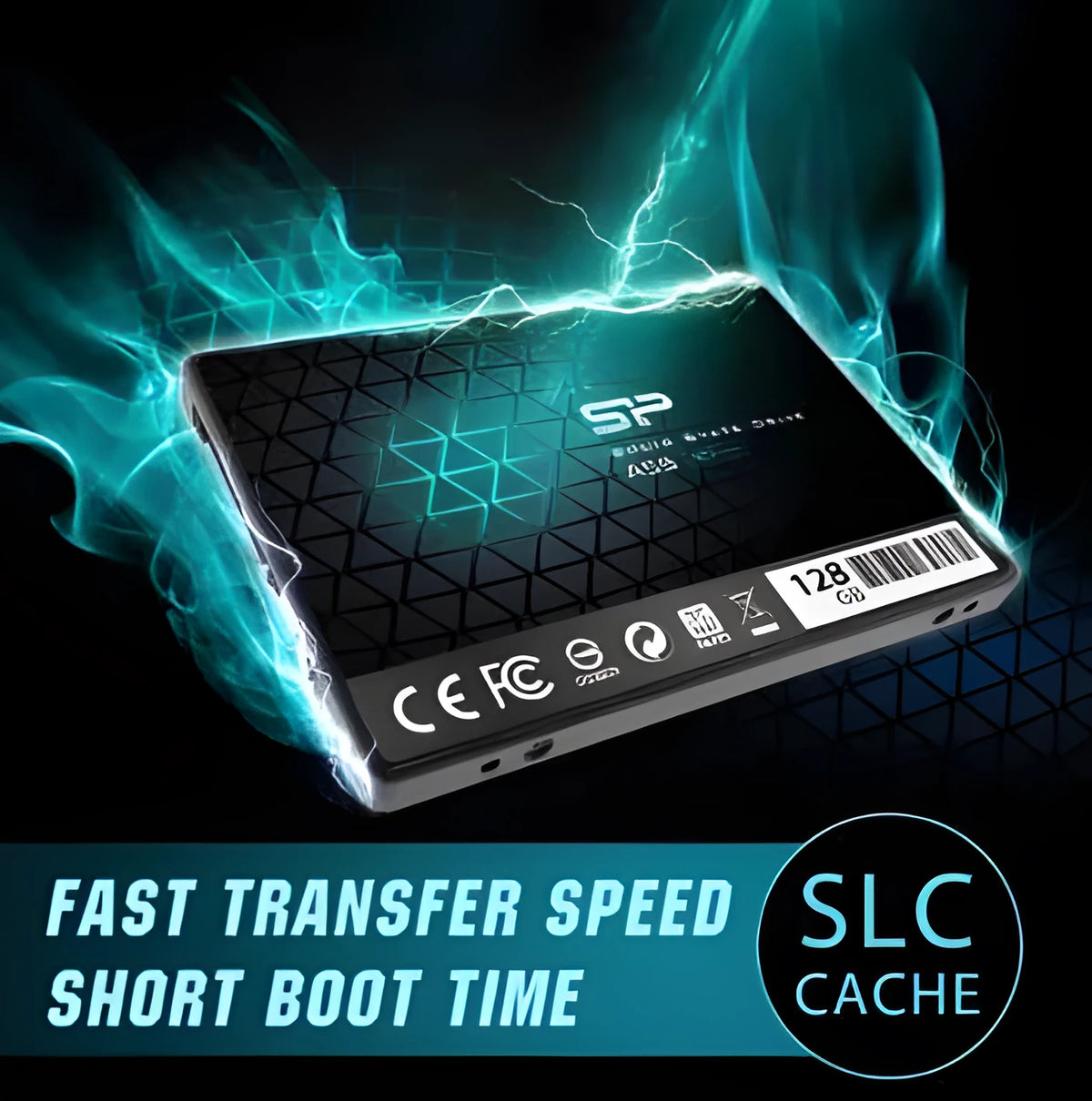 Solid state hard disk for notebook computer, 128GB to 1TB SSD with SLC caching and up to 500MB/s read speed
