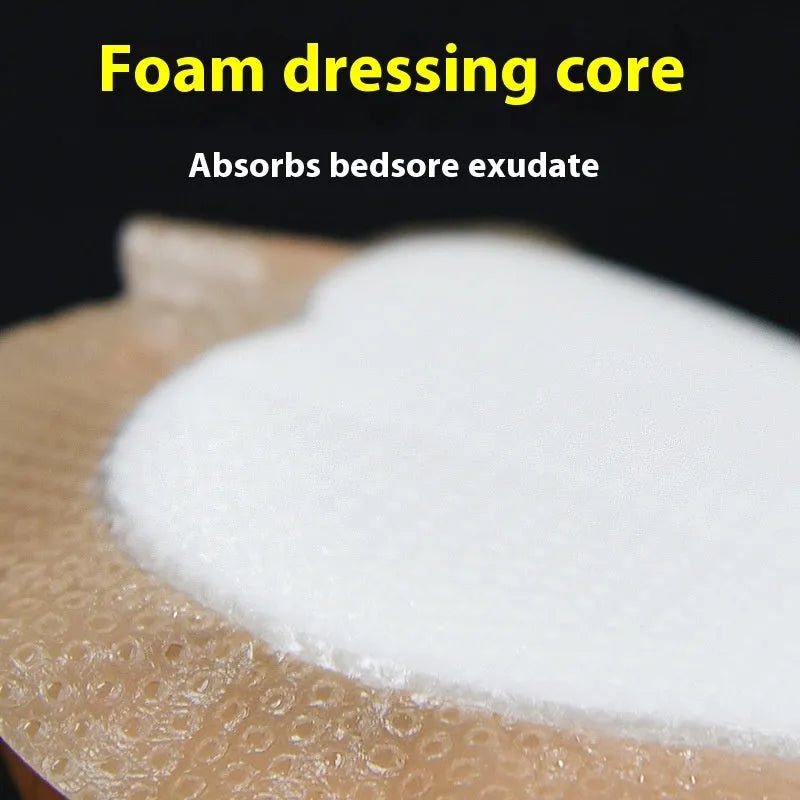Large skin-tone silicone foam medical dressing for bedsore prevention and pressure sore treatment