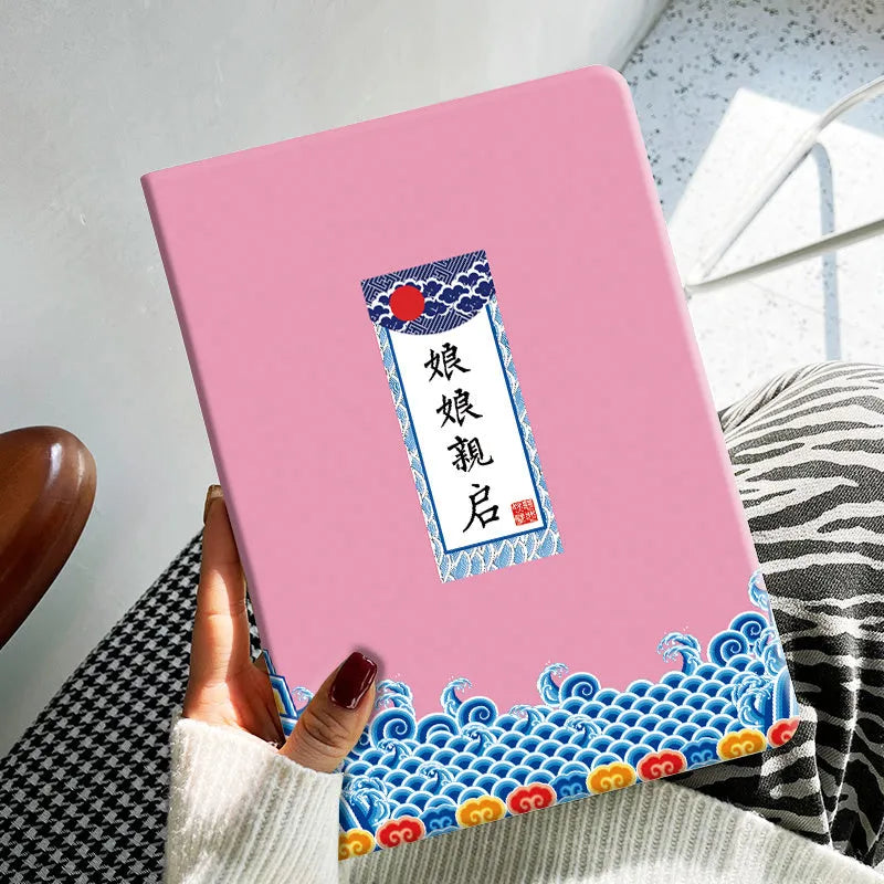 TPU anti-fall iPad case in cartoon style, available in four colours for iPad Pro, Air and mini models.