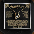 Hollow heart-shaped necklace in silver or gold finish with greeting card and gift box