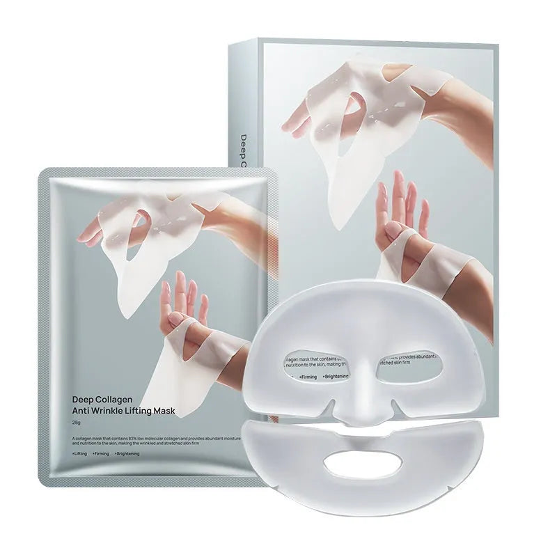 Single piece 28ml collagen anti-wrinkle moisturising sheet facial mask