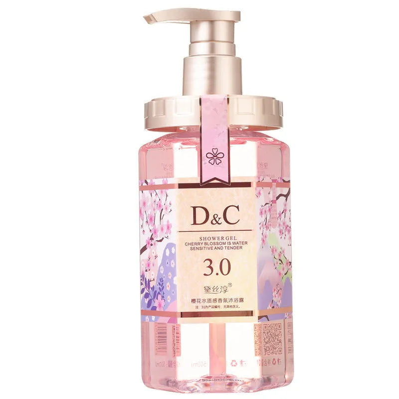Sakura blossom shampoo conditioner shower gel set three 500ml bottles