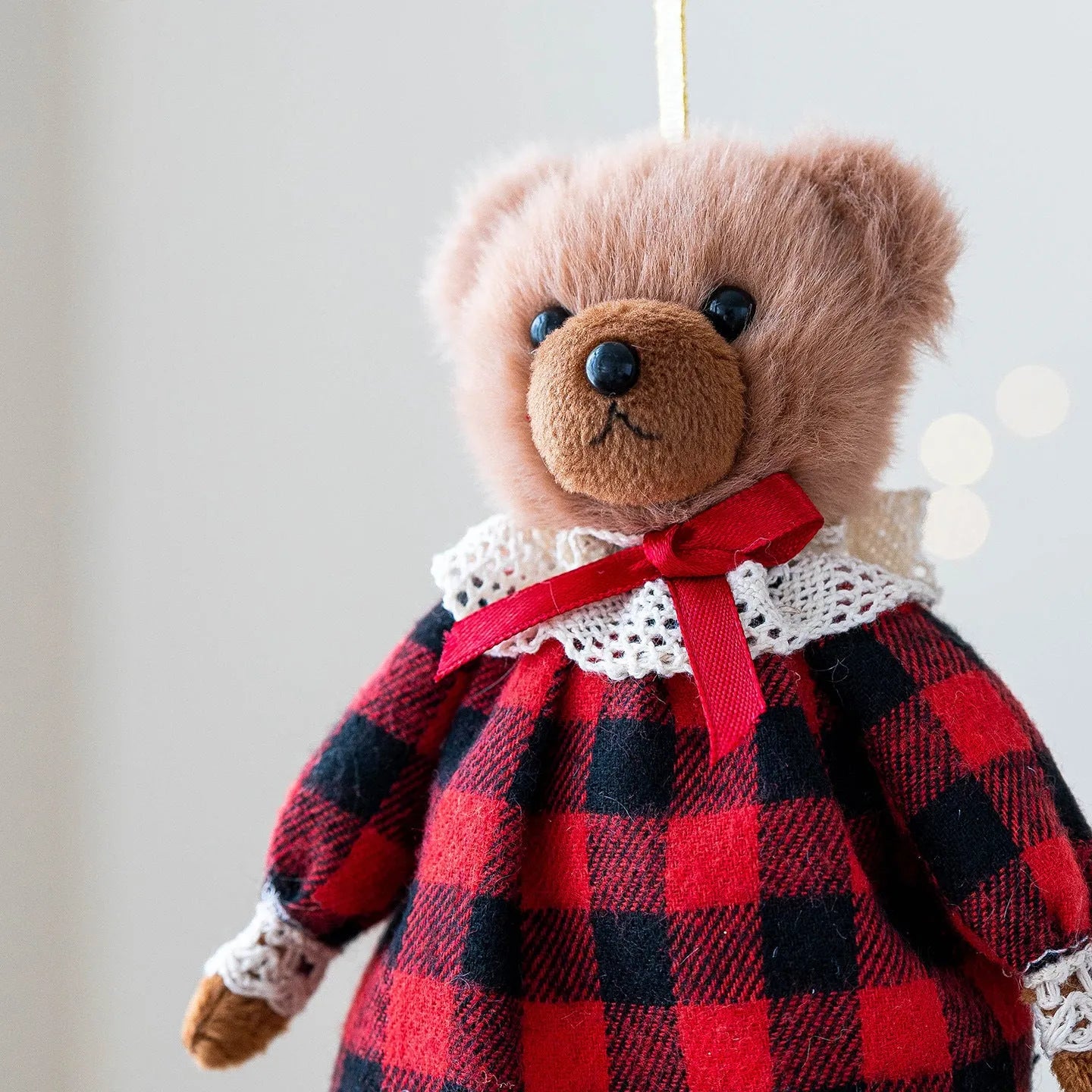 Princess bear and gentleman bear plush doll couple set in cartoon style with cloth construction