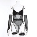 Women's sheer mesh jumpsuit in polyester fabric available in multiple colours and sizes