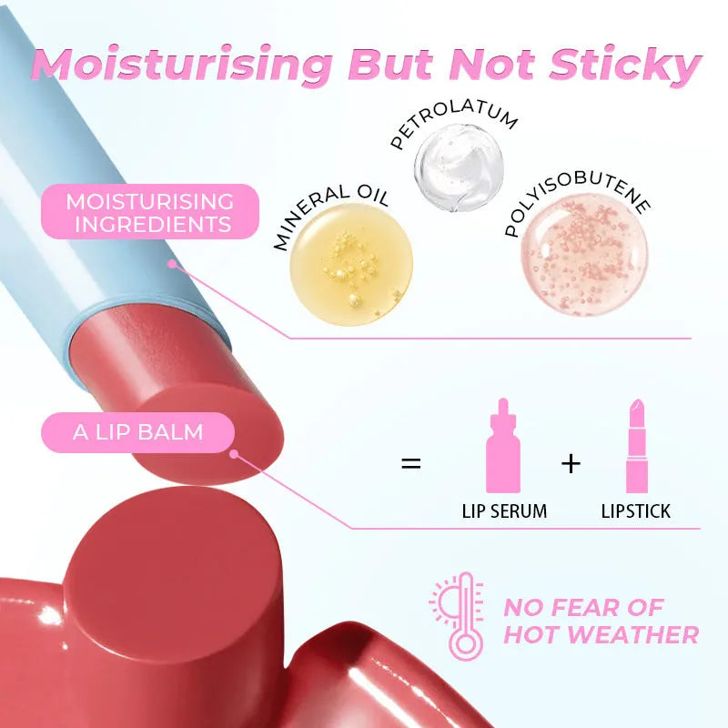 Waterproof moisturising liquid lipstick in six colour shades with 1.8g content