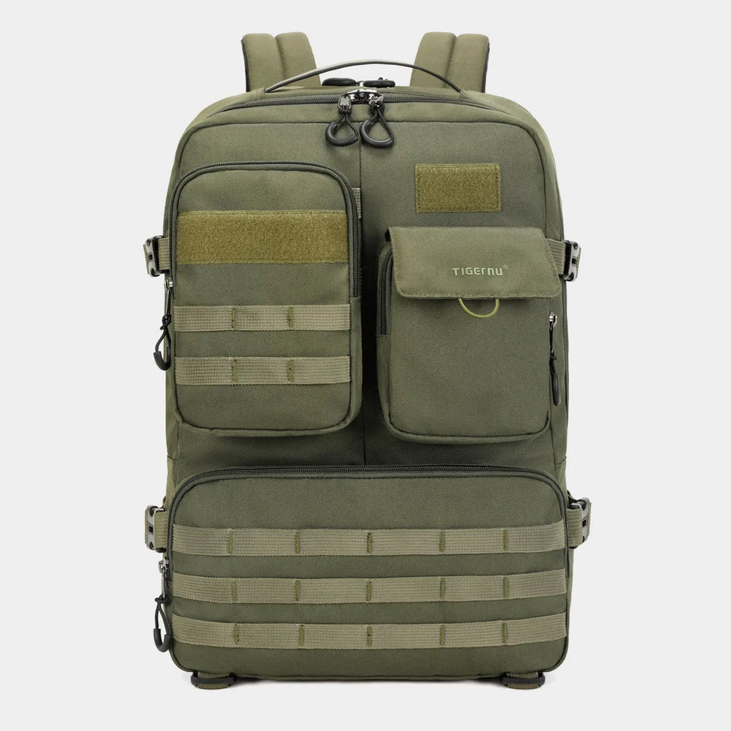Army Green 17 inch tactical nylon backpack with 20-35 litre capacity