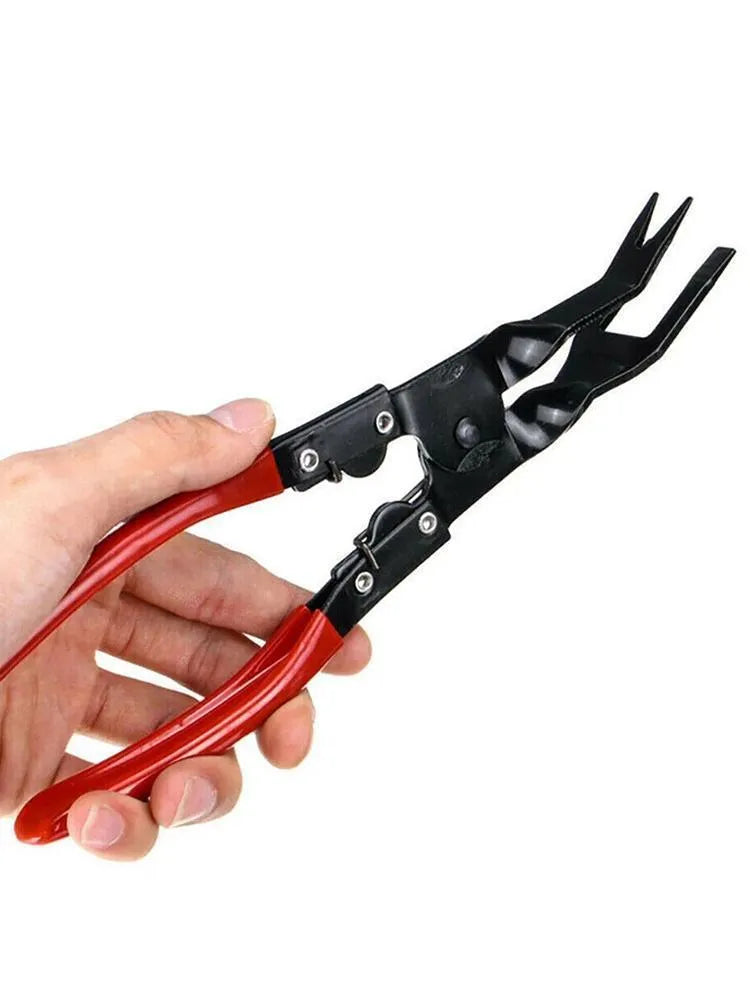 Blue car trim clamp removal pliers with 235mm steel construction for door panel disassembly