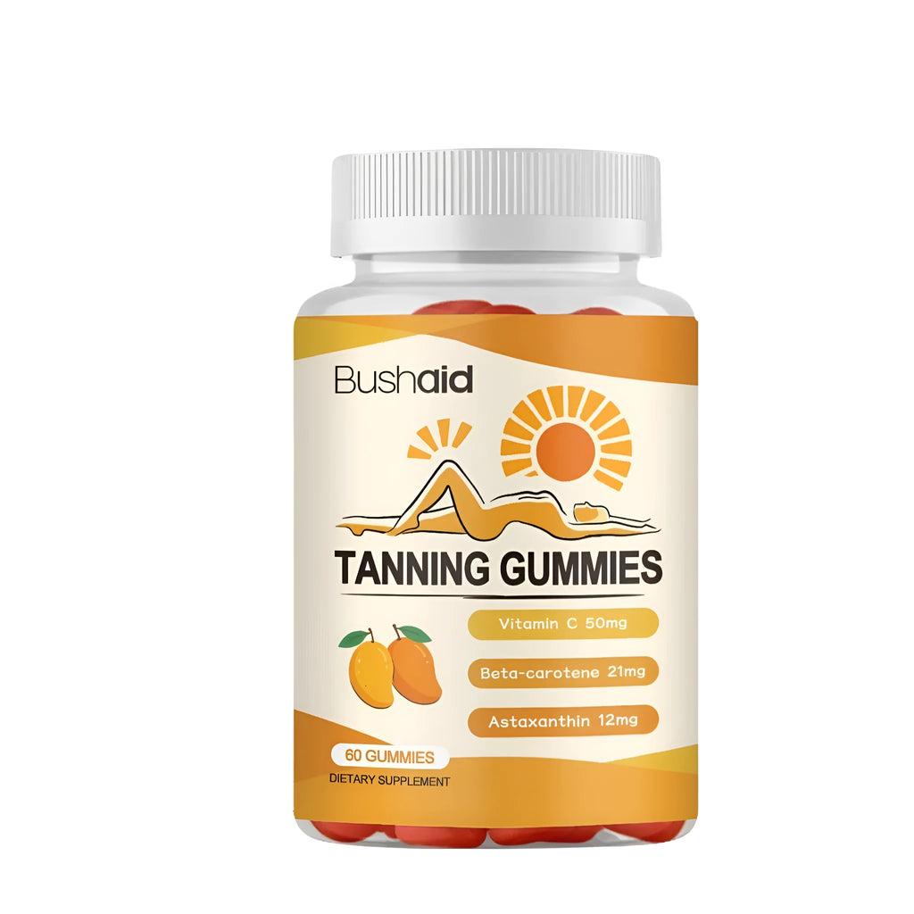 Meihei Gummies With White Caps soft candy supplement pack containing 60 gummies.