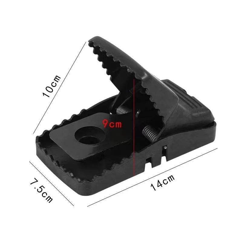 Automatic reusable mouse cage trap for indoor use, shown in small, medium, and large size options.