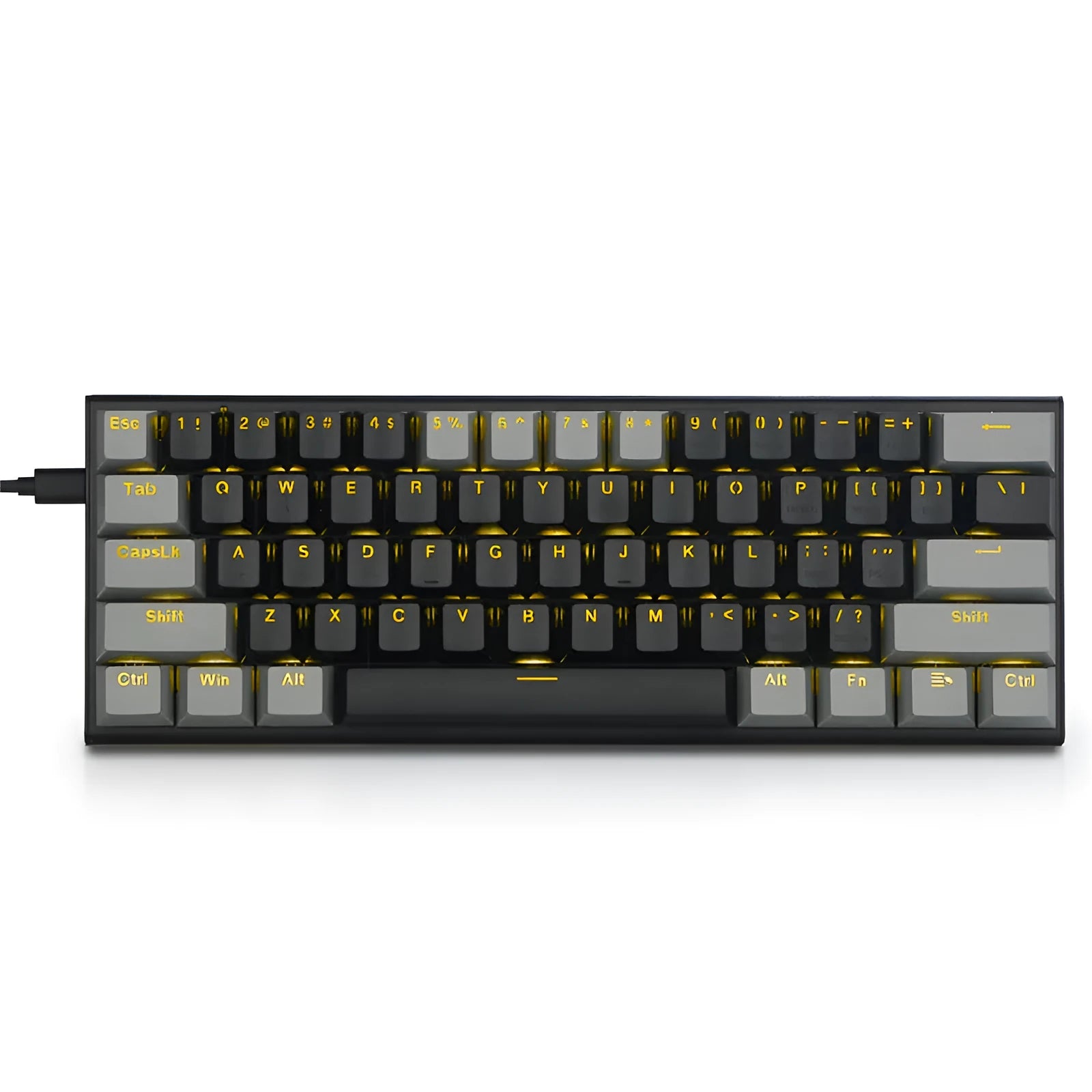Z11 aluminium mechanical keyboard showing RGB lighting and mechanical key switches