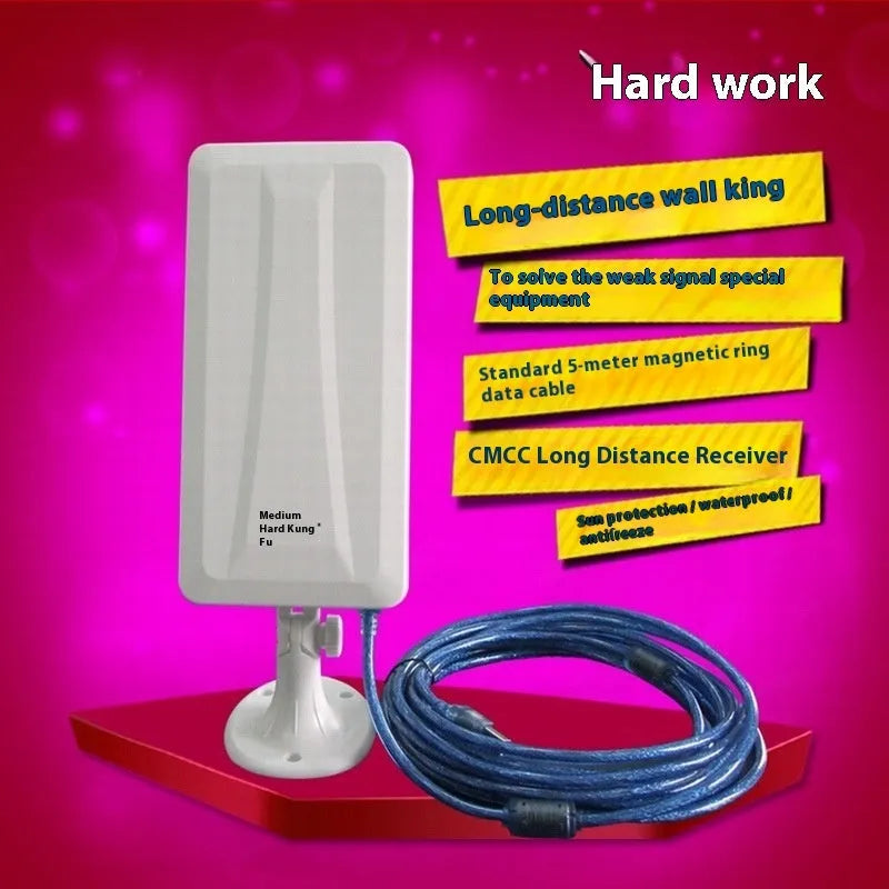 White high power USB wireless network card for desktop PC wifi connectivity