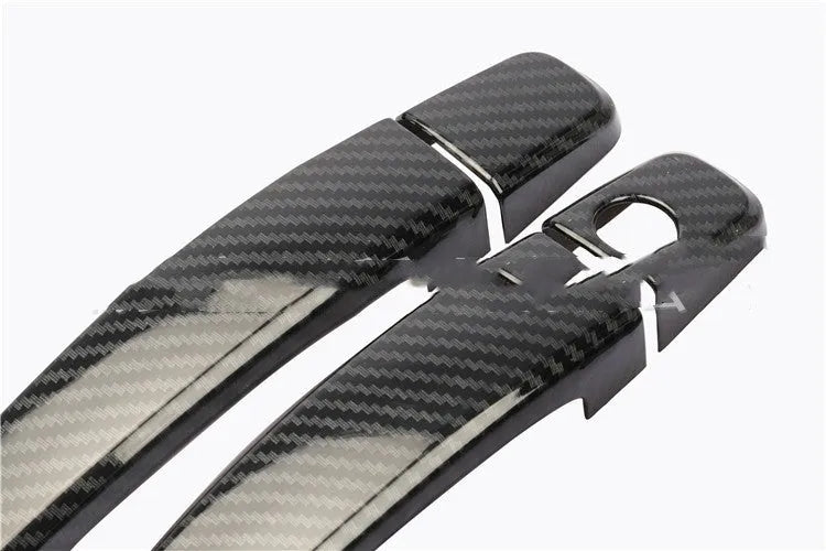 Carbon fibre pattern door handle cover for Opel Vauxhall Astra H and J models