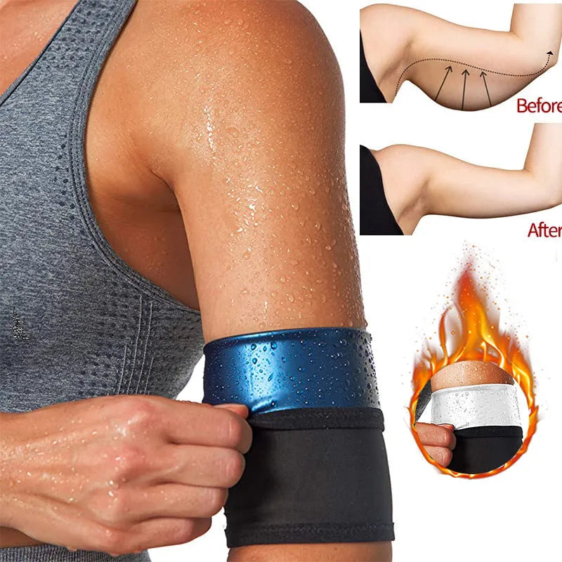 Elastic arm band sweatband in multiple colour options showing binding band construction for gym yoga fitness support