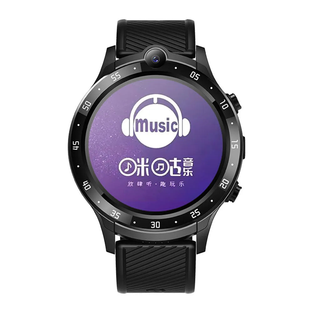 Black Smart Watch Watch3 with touch screen, Bluetooth calling, 600 mAh battery, and charging cable.