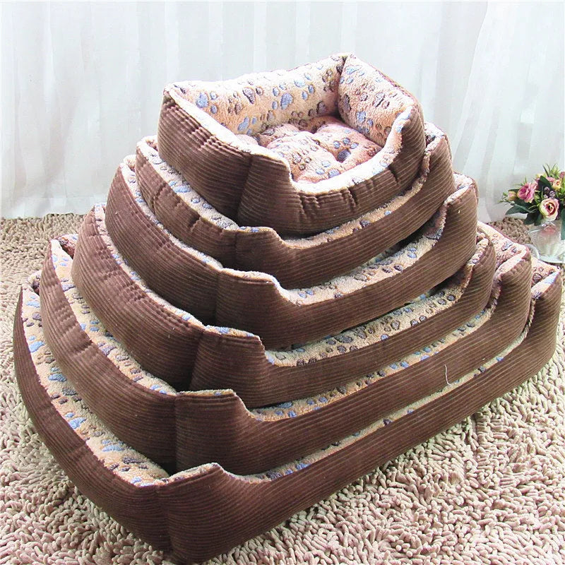Plush pet dog bed with raised sides showing beige colour option and cushion construction