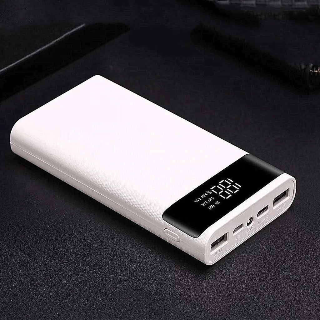 Digital display power bank DIY kit with plastic shell and 18650 battery compatibility