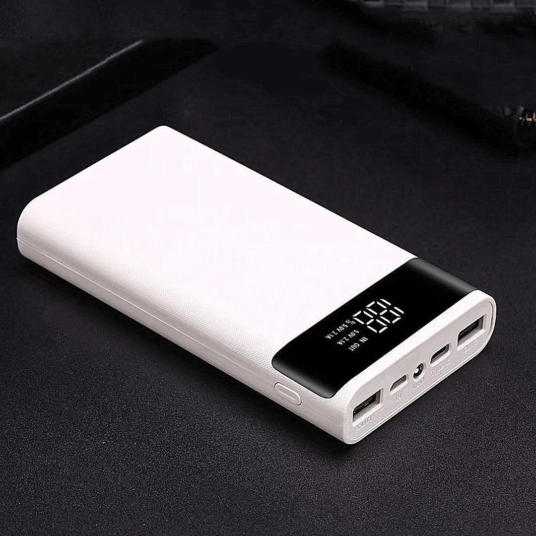 Digital display power bank DIY kit with plastic shell and 18650 battery compatibility