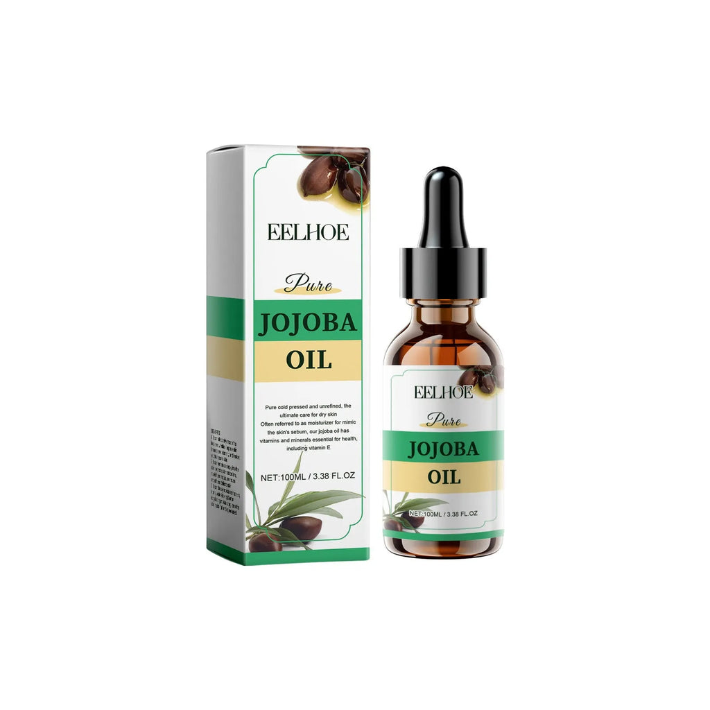 100ml organic jojoba oil bottle with vitamin E and orange extract for facial skincare