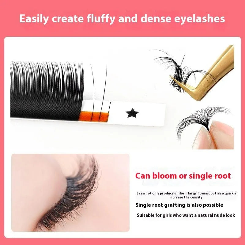 16-row false eyelashes with dense mink hair strands showing length options from 8mm to 18mm