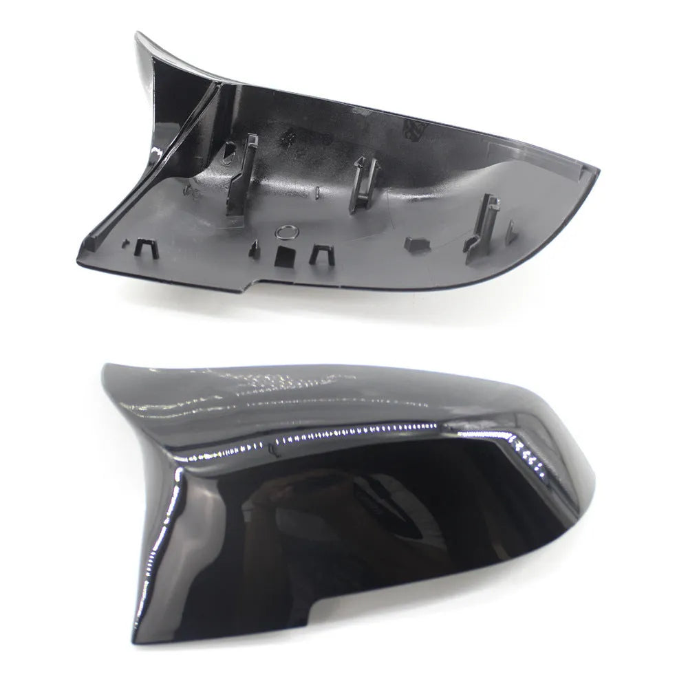 BMW 3 Series 4 Series modified horn rear-view mirror shell in paint bright black finish