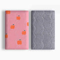 Reversible cotton velvet pet blanket with dinosaur print in multiple size options