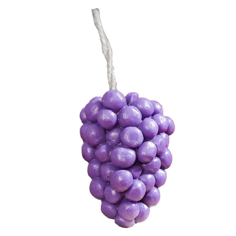 Grape cluster handmade soap bar in purple and green colour options