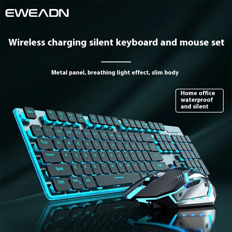 Wireless mute Bluetooth keyboard in cherry blossom pink colour showing mute button and wireless connectivity