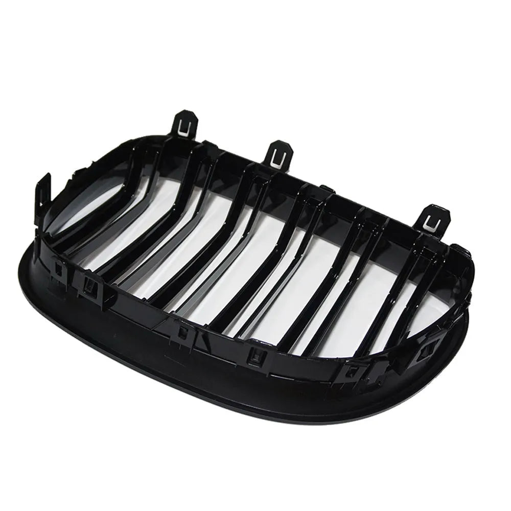 Carbon fibre style ABS front grille for BMW 5-Series E39 E60 E66 models.