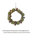 Hamster toy with Applewood molar chew rod and decorative straw ball ring for small pets