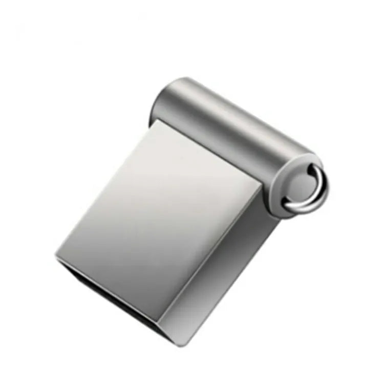 Heart shaped bronze metal USB flash drive pendant with USB 2.0 interface and write protection switch.
