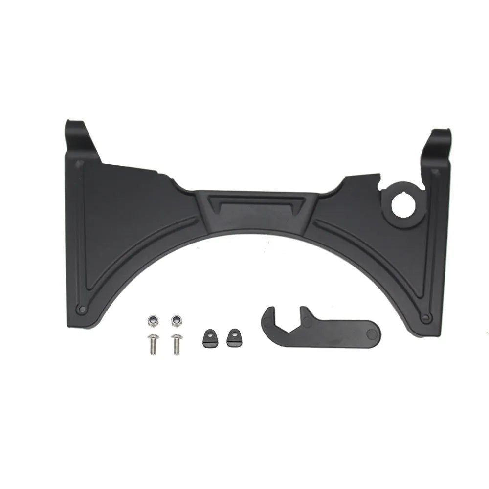 Black motorcycle cockpit fairing for BMW R1250GS and compatible GS models, model MO-CH003