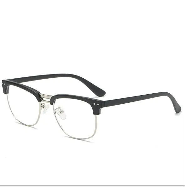 TR90 anti-blue light glasses full frame unisex vintage in bright black, sand black, dark brown, tea floral, or black floral.