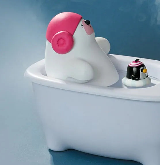 White USB air humidifier with 550ml tank and dual mist modes on a desk