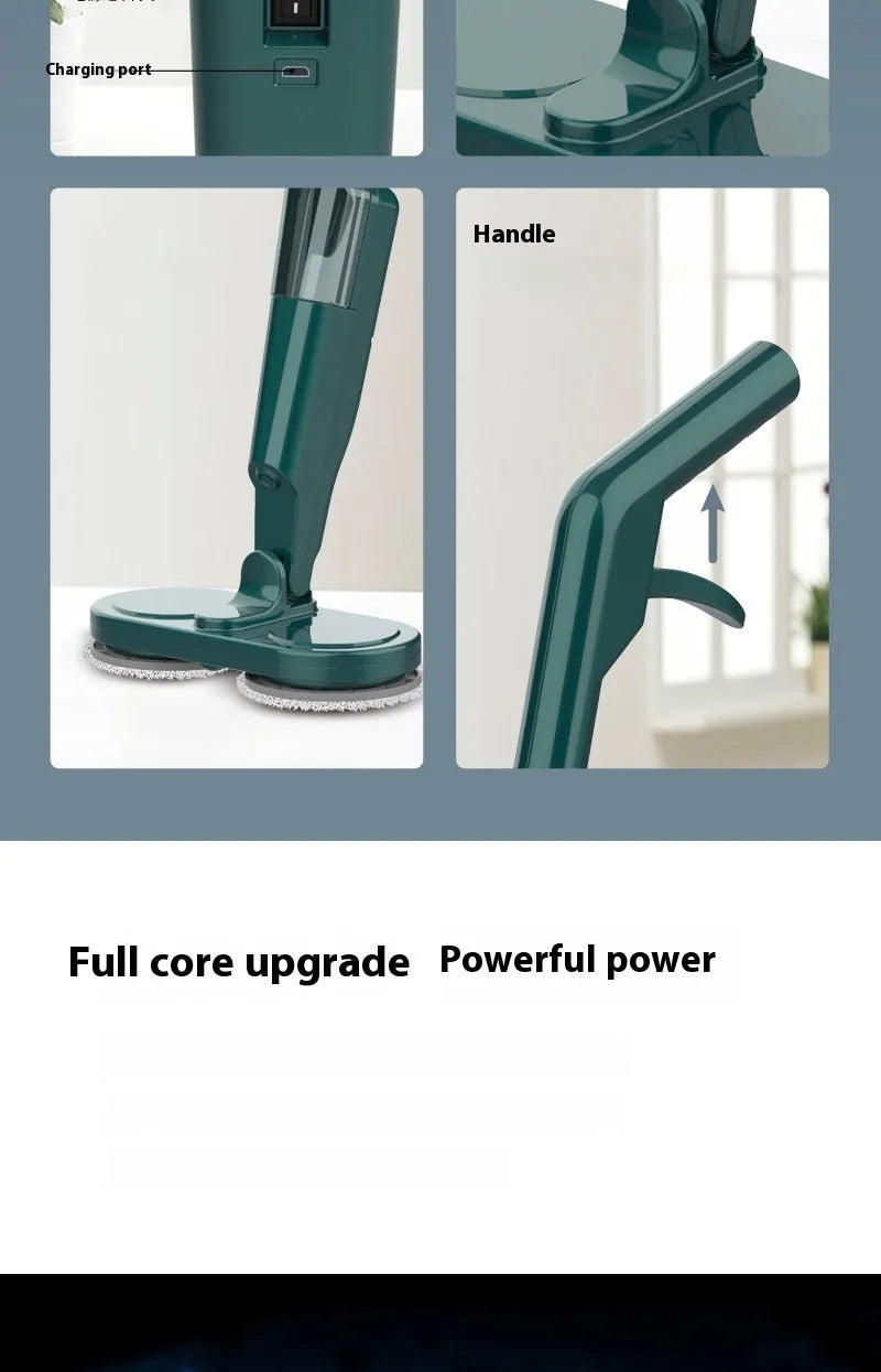 S5 Green wireless USB charging sweeping and mopping all-in-one floor cleaning machine