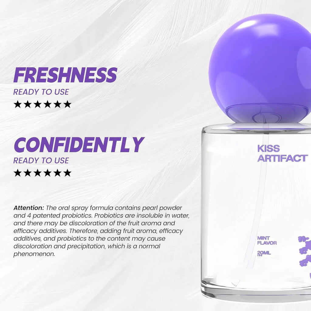 20ml bottle of long-acting probiotics oral hydrating spray with atomiser.