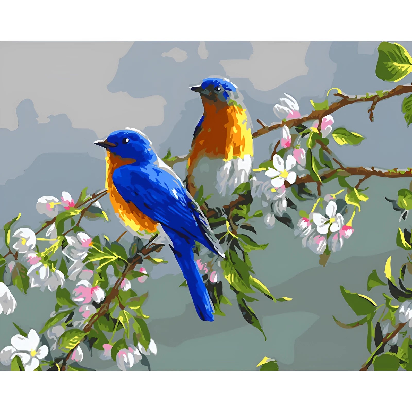 Custom hand-painted animal oil painting on linen canvas in academic style with idyllic scenery colours