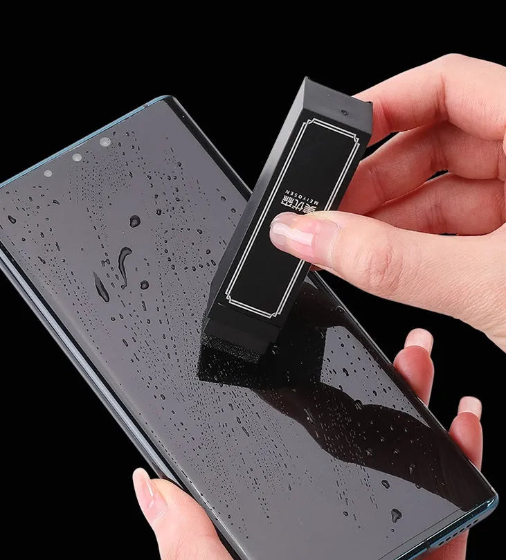 Disposable mobile phone screen cleaner wipes in black with 40 sheets for electronic display cleaning