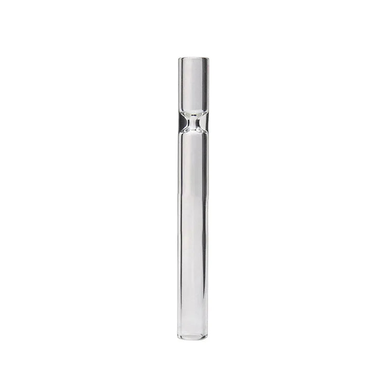 Clear straight glass suction nozzle for hookah and shisha pipes with telescopic design