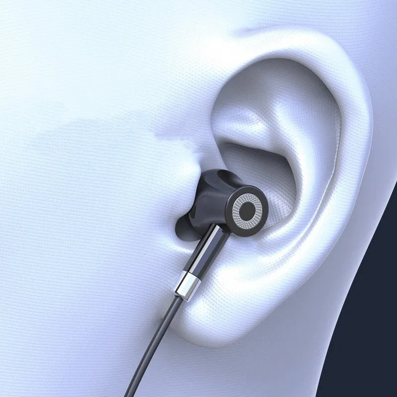 Wireless Bluetooth sports headset with neckband design showing power display and available in four colours