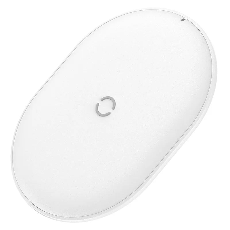 15W wireless charging pad with Type-C port and rough texture surface in black colour