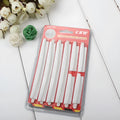 White plastic car door edge protection strip for preventing dings and scratches