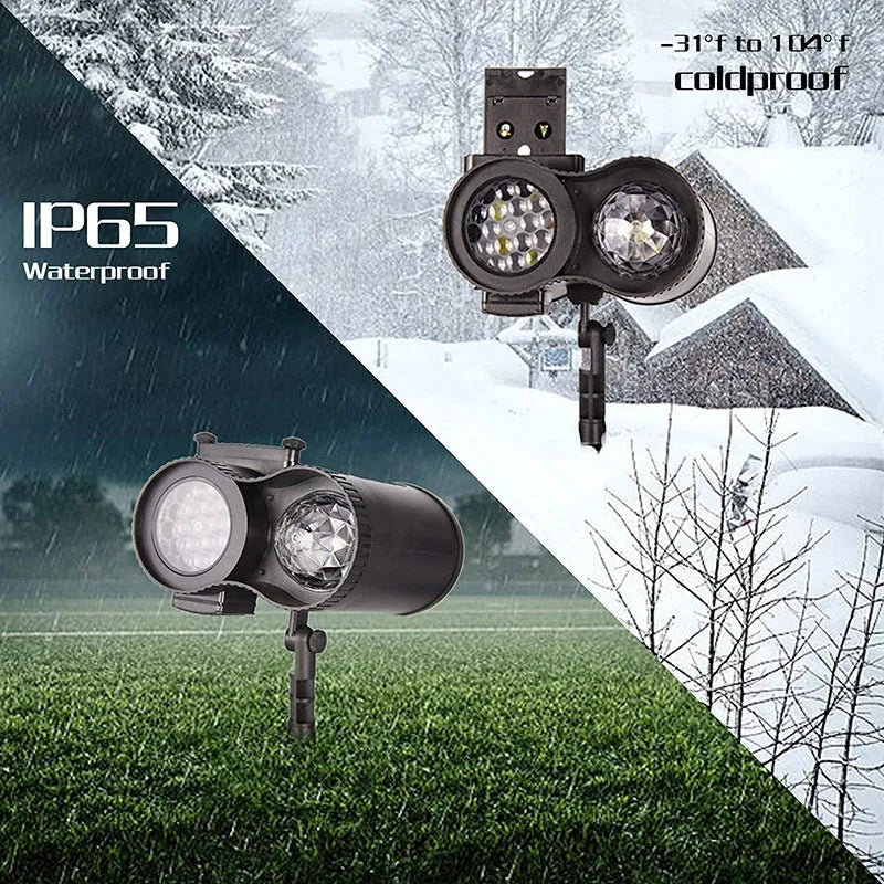 Outdoor waterproof double tube animated watermark LED soft light with IP65 rating