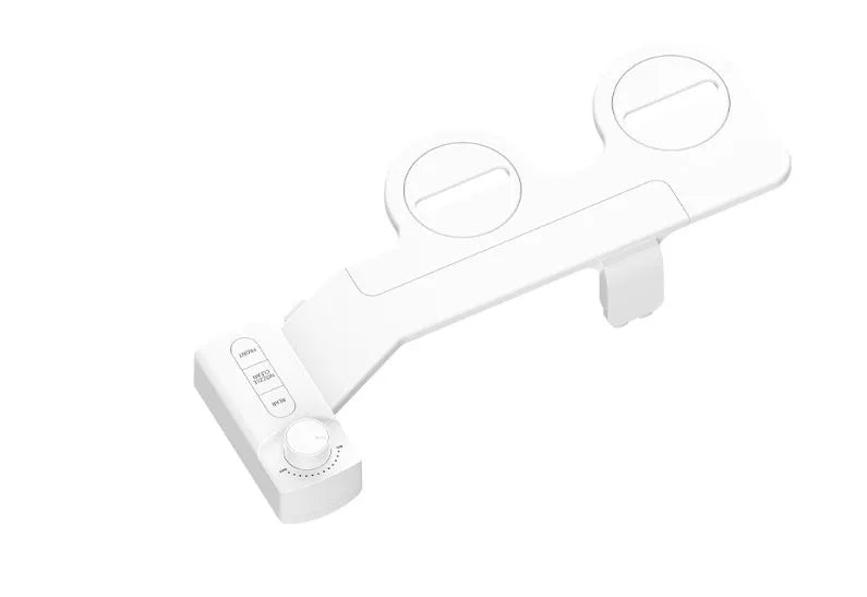 KB06 pure white button-operated wash tool with removable nozzle and regional plumbing fittings