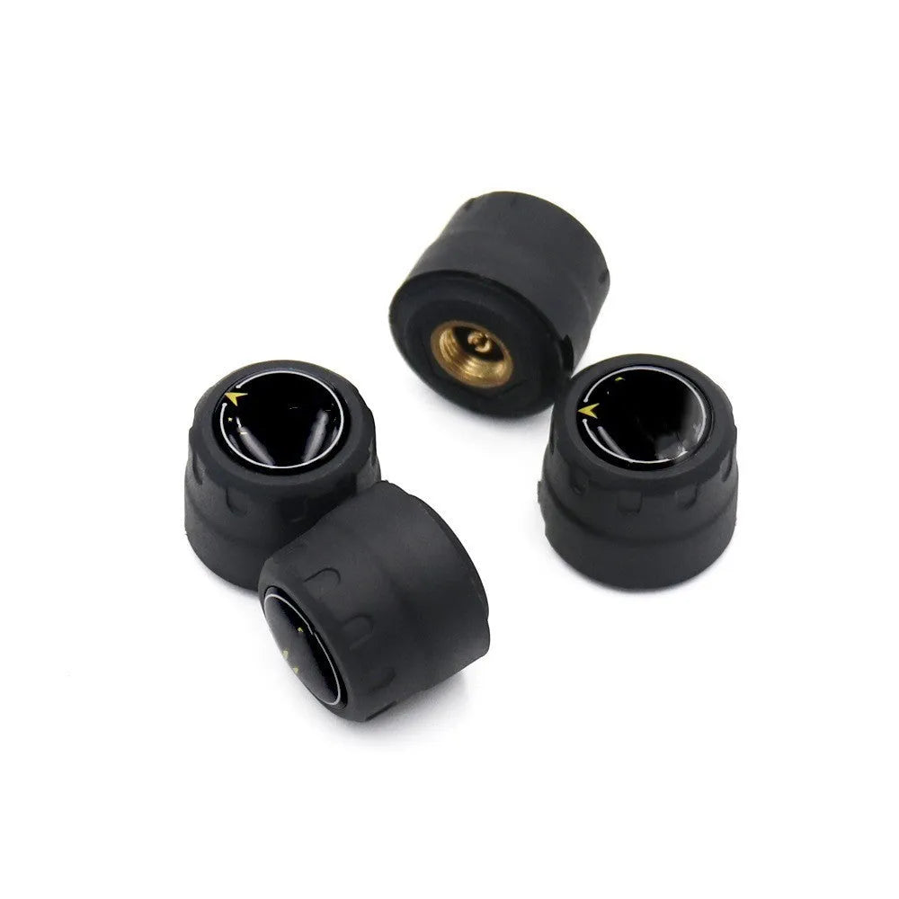 Bluetooth tyre pressure monitor set with four external sensors, wrench, and anti-theft screws